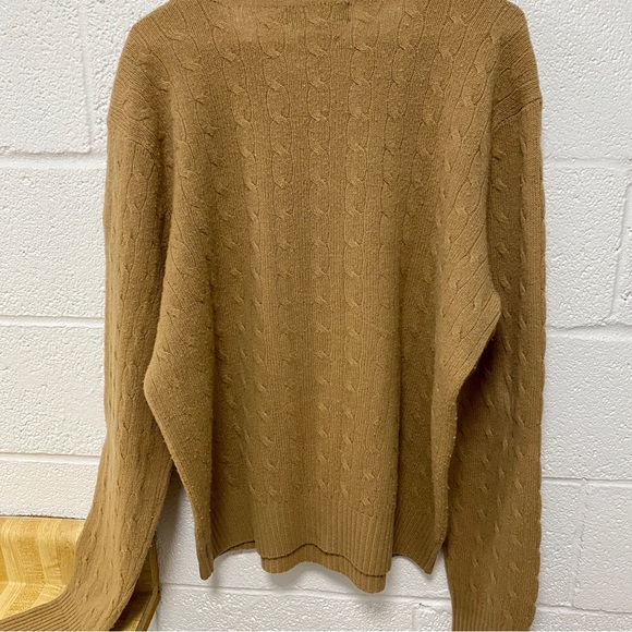Polo Ralph Lauren Lambswool Sweater Tan XL - Picture 5 of 9